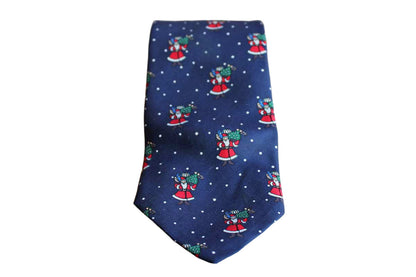 Brooks Brothers (New York, USA) 100% Silk Necktie Decorated with Santa Claus Bearing Gifts