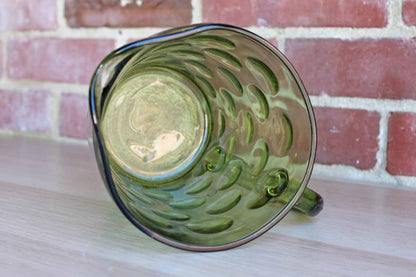 Hazel Atlas Glass Company (West Virginia, USA) Eldorado Green Glass Drink Pitcher