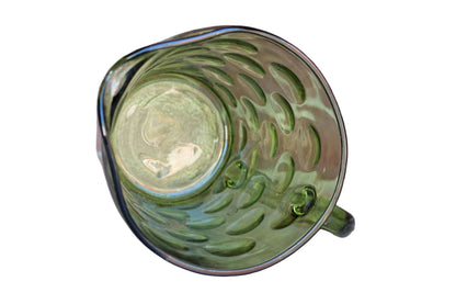 Hazel Atlas Glass Company (West Virginia, USA) Eldorado Green Glass Drink Pitcher