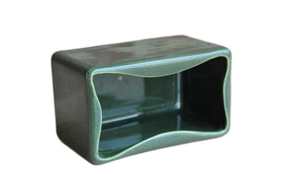 Hyalyn Pottery Company (North Carolina, USA) Forest Green Pillow Vase