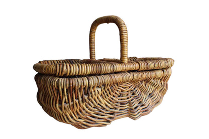 Ribbed Fanny Basket with Lid (Pickup Only)