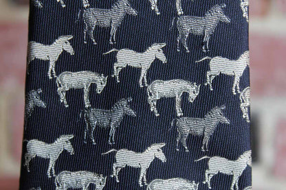 Robert Talbott (California, USA) Silk Necktie Decorated with Donkeys