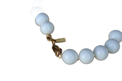 Monet (New York, USA) Single Strand White Glass Bead Necklace