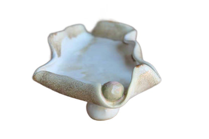 Organically-Shaped Handmade Footed Trinket Dish