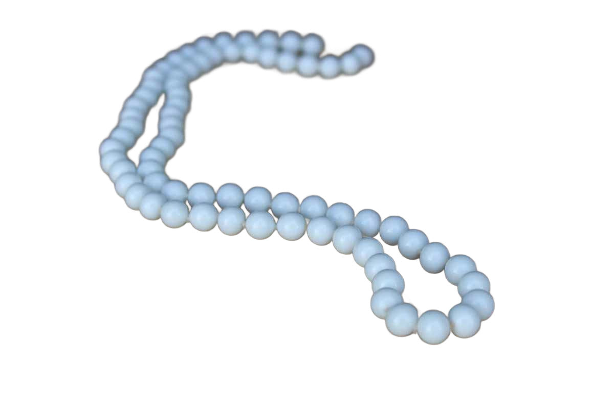 Monet (New York, USA) Single Strand White Glass Bead Necklace