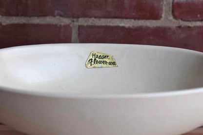 Royal Haeger Potteries (Illinois, USA) Flower-Ware Matte White Pedestal Planter
