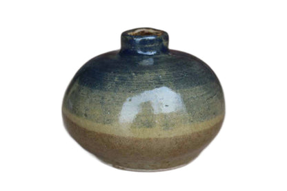 Small Round Studio Pottery Earthenware Bud Vase