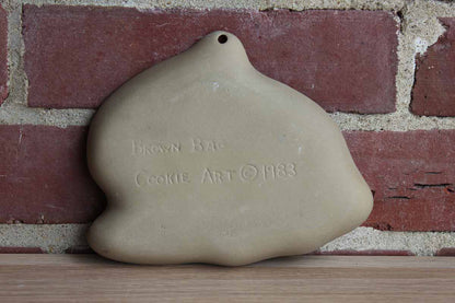 Brown Bag Cookie Art (New Hampshire, USA) Stoneware Cookie Mold of a Rabbit Perched in Grass