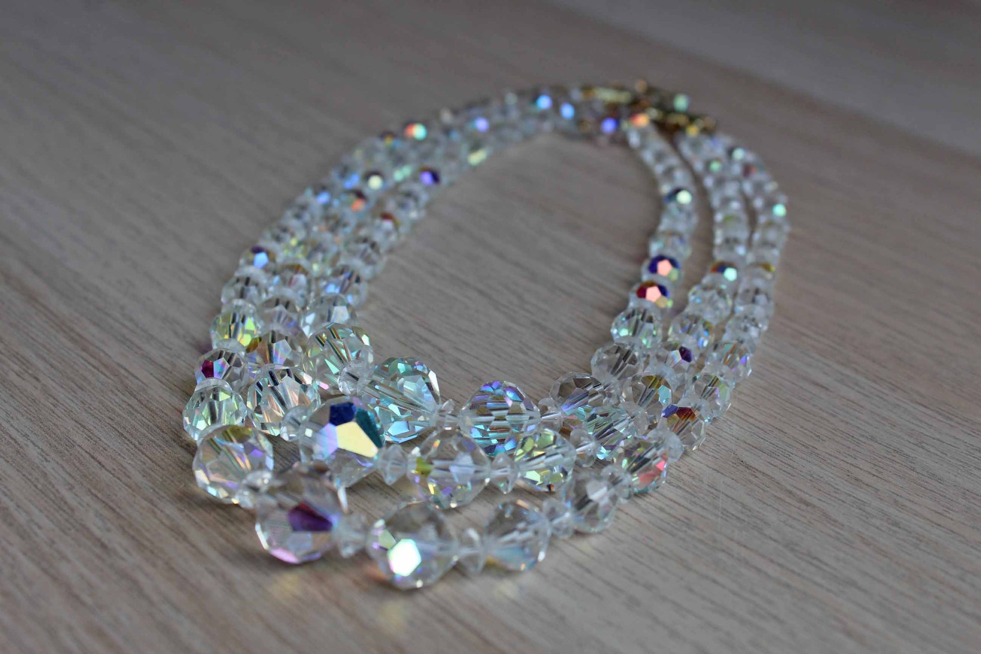 20mm Glass Crystal in Aurora Borealis, faceted crystals for