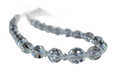 Faceted Crystal Bead Graduated Choker Necklace