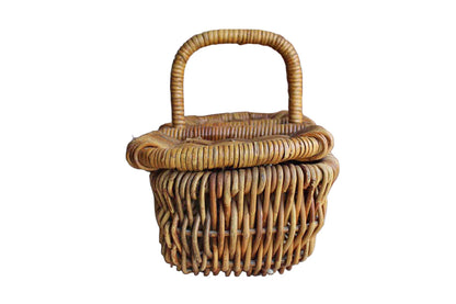 Ribbed Fanny Basket with Lid (Pickup Only)