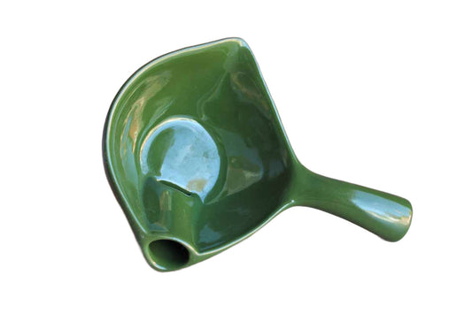 Cardinal China Company Avocado Green Ceramic Handled Pouring Dish