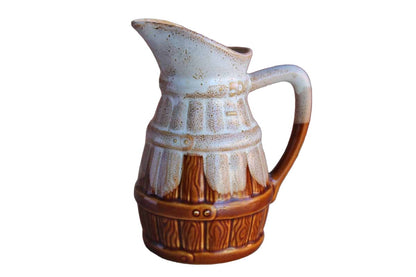 Half Liter Ceramic Glazed Pitcher, Made in France