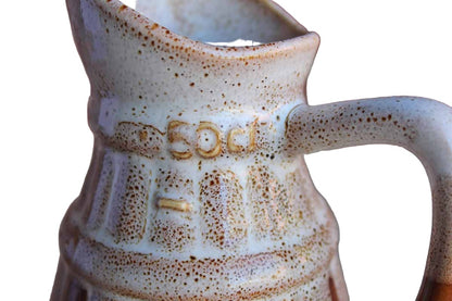 Half Liter Ceramic Glazed Pitcher, Made in France