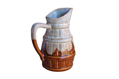 Half Liter Ceramic Glazed Pitcher, Made in France