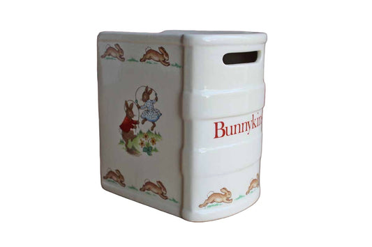 Royal Doulton (England) Bunnykins Coin Bank Shaped Like a Book