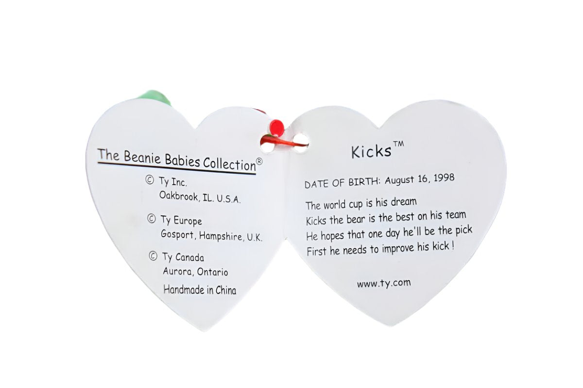 Beanie baby kicks august 16 1998 deals