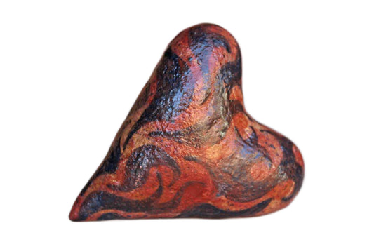 Handmade Stoneware Rattle Heart