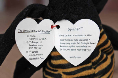 Ty Inc. (Illinois, USA) 1996 Spinner the Spider Beanie Baby
