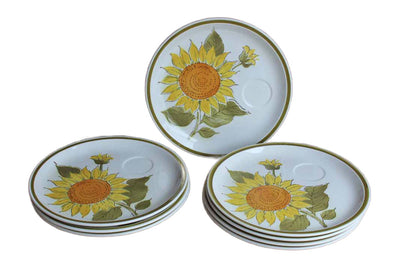 Jonas Roberts (Japan) Esperanto Sunshine Snack Plates, Set of 8