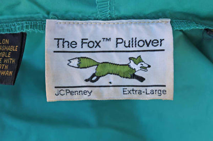J.C. Penney The Fox Green Nylon Hooded Windbreaker, Extra-Large