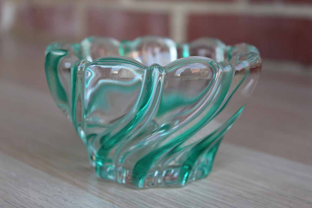 Mikasa Peppermint Green Glass Candy Dish