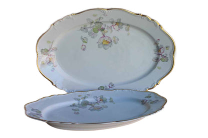 Edelstein (Germany) Charlotte Serving Platters Decorated with Flowers