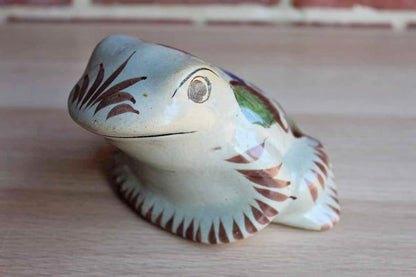 Tonala Mexico Ceramic Hop Toad Figurine