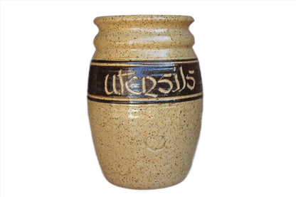 Handmade Stoneware Utensils Jar Made in 1986