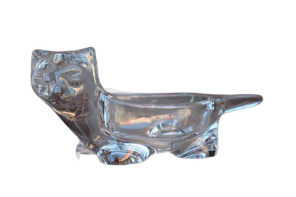 Solid Glass Cat Shaped Bowl
