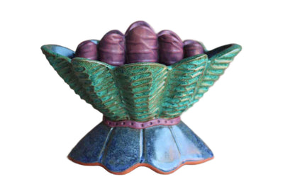 Neighborhood Potters (Philadelphia, Pennsylvania) Funky Handmade Five Finger Vase by Sandy Pierantozzi