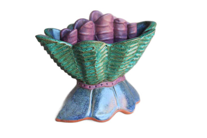 Neighborhood Potters (Philadelphia, Pennsylvania) Funky Handmade Five Finger Vase by Sandy Pierantozzi
