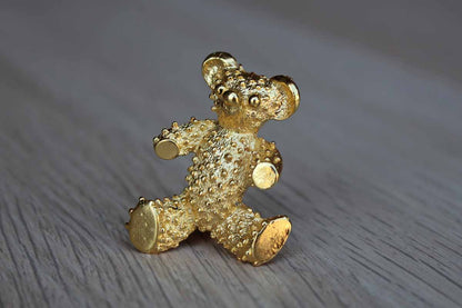 Gerry's Creations (USA) Gold Tone Teddy Bear Brooch