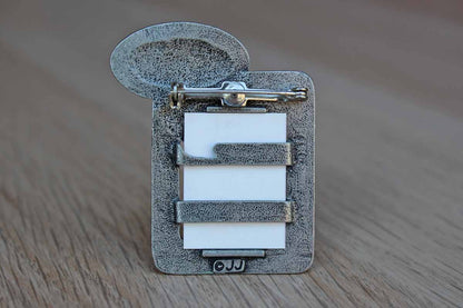 Jonette Jewelry (Rhode Island, USA) Silver Tone Cat Picture Frame Brooch