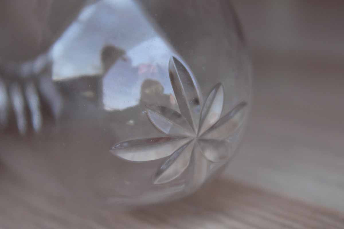 Little Egg-Shaped Etched Glass Cloche