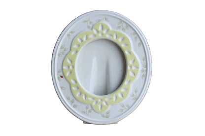 Lenox Butterfly Meadow Yellow and Green Oval Picture Frame with Tiny Ladybug