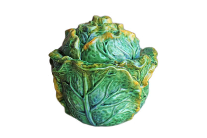 Majolica Green Cabbage Tureen