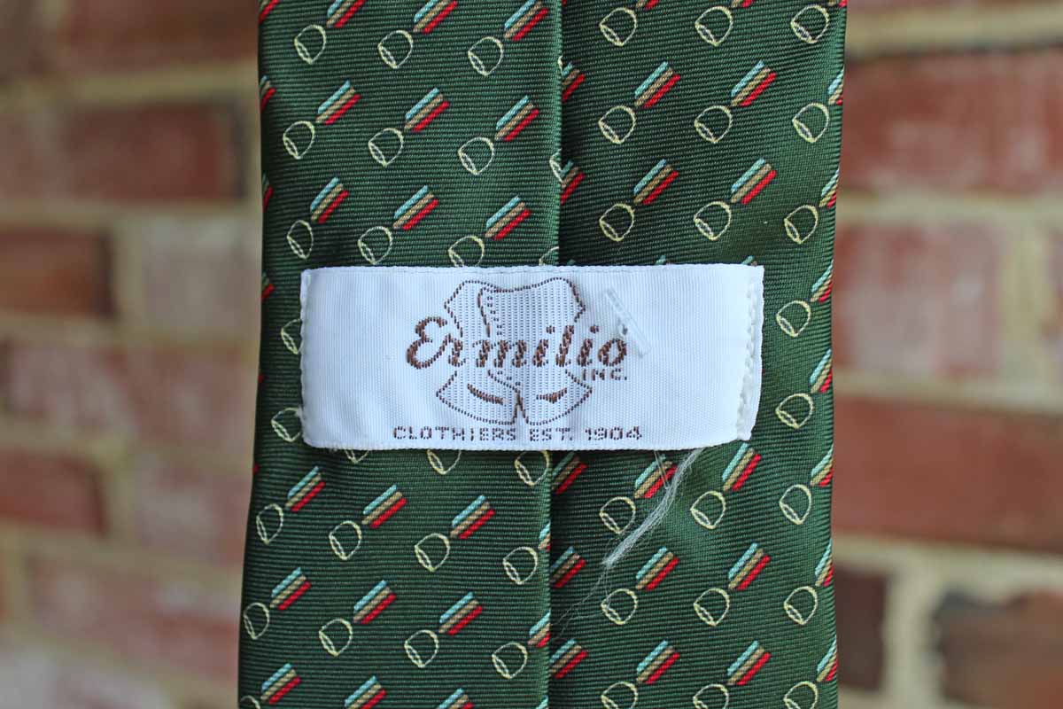 Ermilio Inc. (Philadelphia, PA) Silk Necktie Decorated with Ribbons