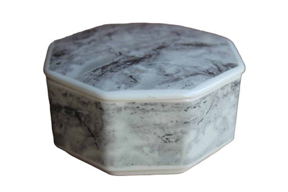 Villeroy & Boch (Luxembourg) Faux Marble Ceramic Octagonal Trinket Box