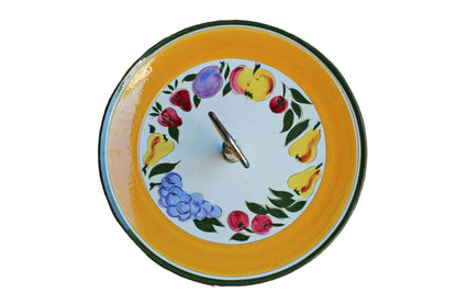 Stangl Pottery (New Jersey, USA) Round Ceramic Tidbit Tray Decorated with Painted Fruit