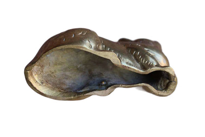 Lounging Brass Cat Figurine