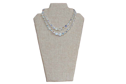 Auroral Borealis Double Strand Beaded Necklace