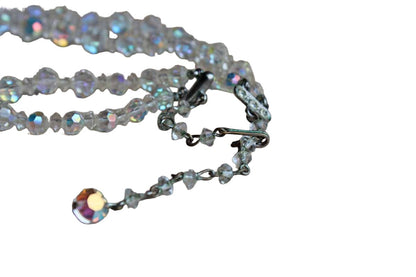 Auroral Borealis Double Strand Beaded Necklace