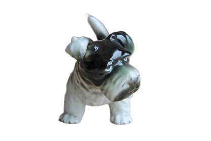 Black and Gray Terrier Planter, Made in Japan