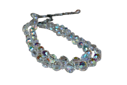 Auroral Borealis Double Strand Beaded Necklace