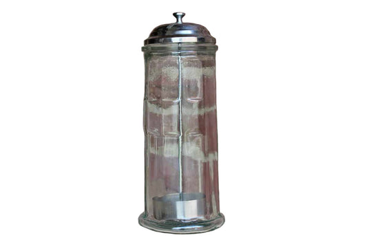 Farberware (New York, USA) Glass and Stainless Steel Straw Dispenser