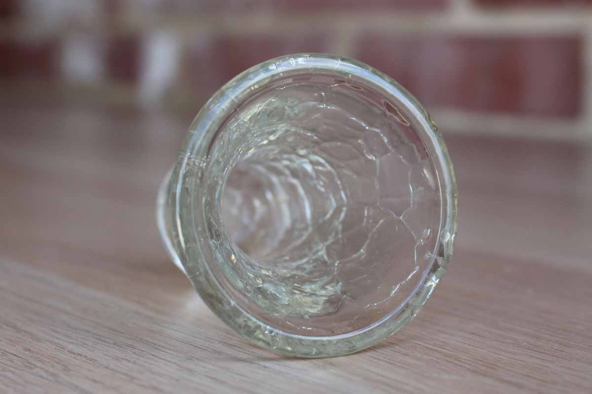 Little Crackled Glass Vessel