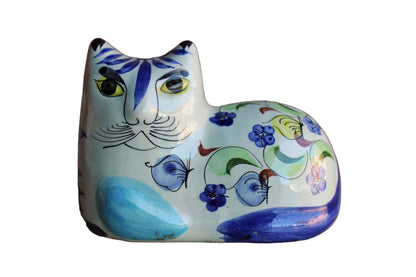 Ceramic Handpainted Cat, Made in Mexico