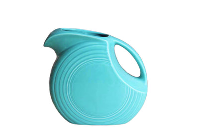 Fiestaware by Homer Laughlin China Company (West Virginia, USA) 64 Oz. Turquoise Disc Pitcher