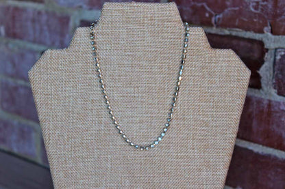 Single Strand Square Faceted Rhinestone Choker Necklace